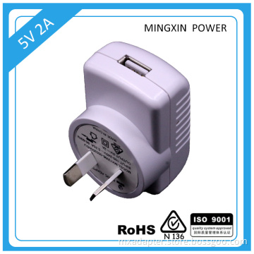 Mingxin CE/CB/GS/ /PSE Approval ac usb adapter 5v2a with pse, ,us ,au, uk,eu plug for Android Smart TV Box